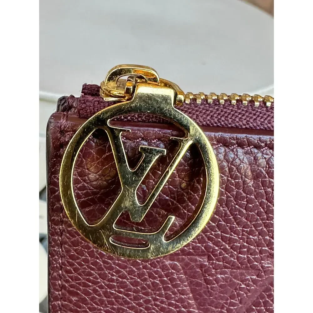 Louis Vuitton Romy Card Holder Monogram Empreinte Leather Wine 29108